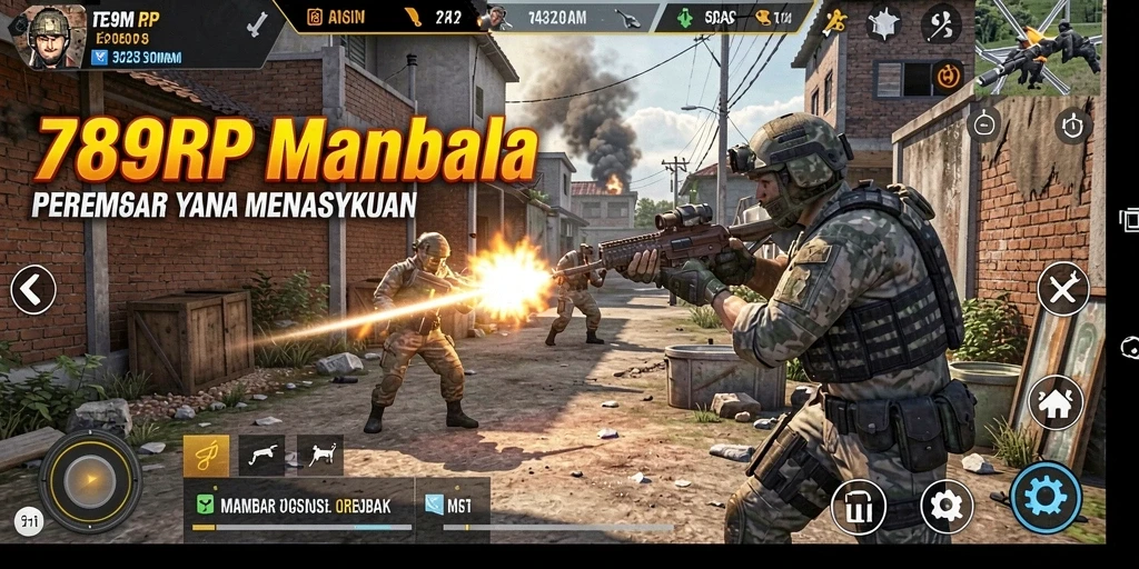 Tampilan gameplay 789RP dengan pertempuran seru antarpemain.