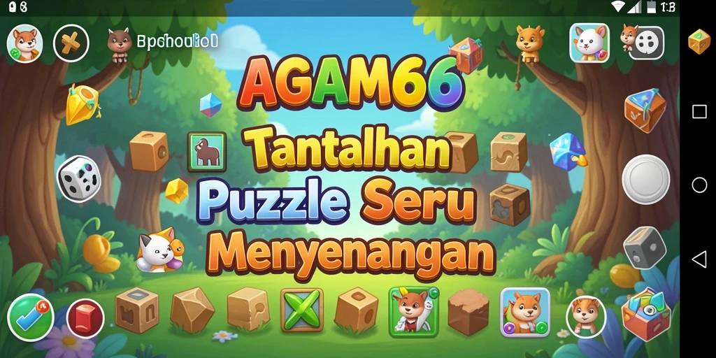 Screenshot AGAM66 menampilkan gameplay puzzle yang menarik dan menantang.