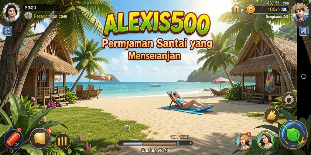 Gambar gameplay ALEXIS500 yang menunjukkan kesenangan dalam bermain.