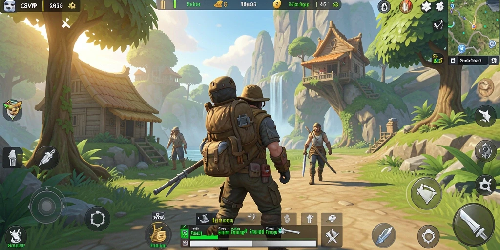 Gameplay C8VIP menunjukkan eksplorasi dunia terbuka yang menakjubkan.