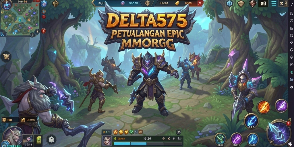 Tampilan gameplay seru dalam dunia petualangan MMORPG