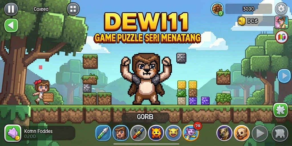 Tampilan gameplay DEWI11 yang menarik dalam genre Puzzle.