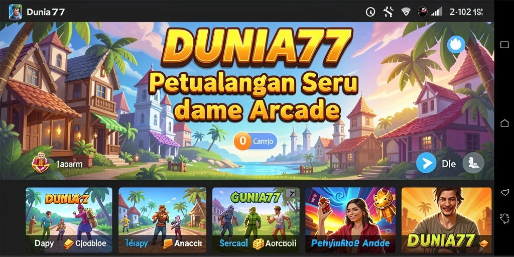 Tampilan gameplay seru dari DUNIA77 yang memikat.