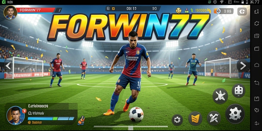 Tampilan gameplay FORWIN77 yang menegangkan dan kompetitif.
