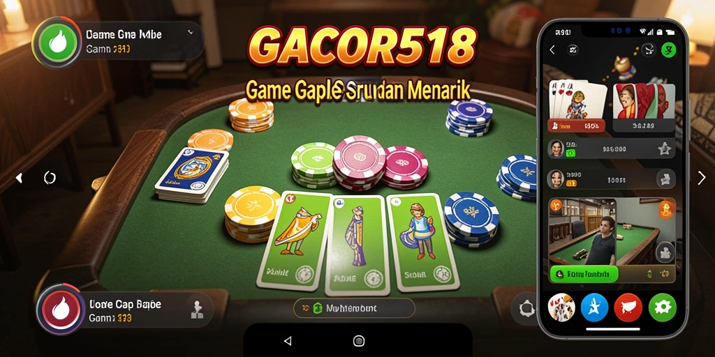Tampilan gameplay GACOR518 yang seru dan kompetitif.