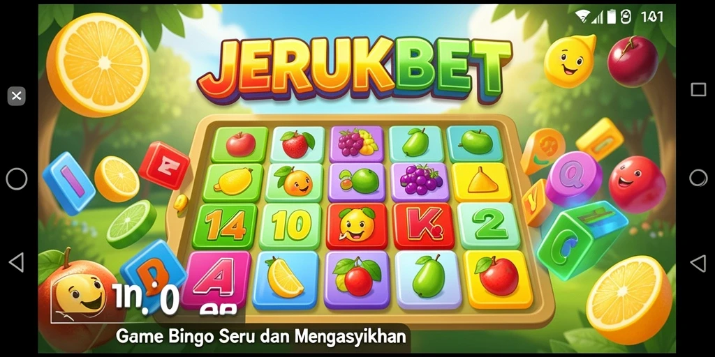 Screenshot permainan <strong>JERUKBET</strong> menampilkan bekal Bingo yang seru.