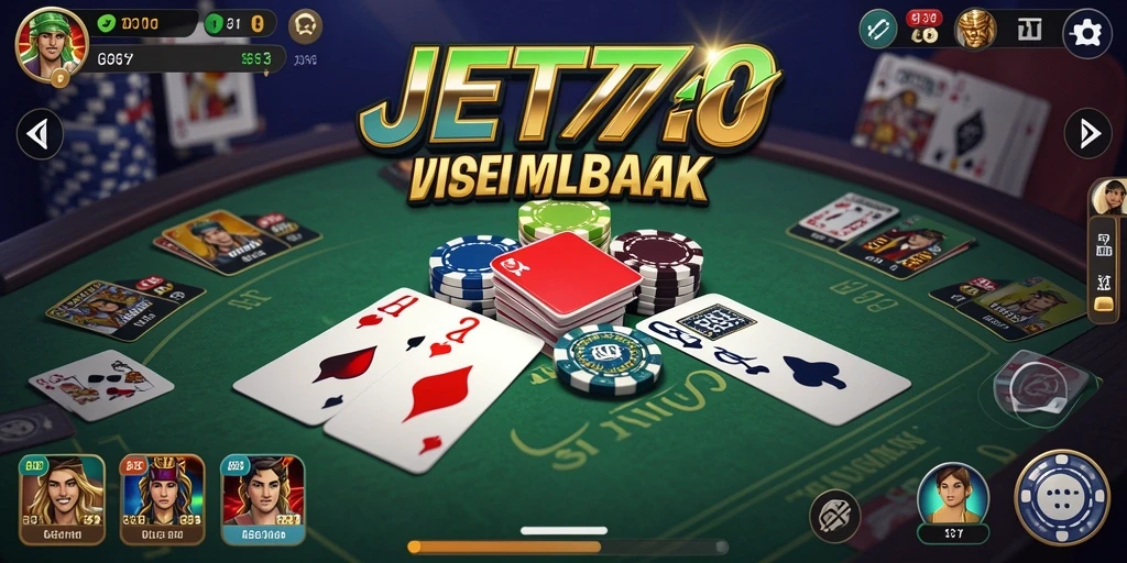 Screenshot utama JET77 menunjukkan thrilling gameplay game Domino.