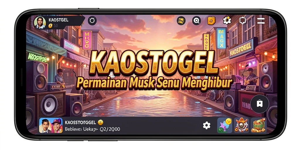 Gameplay KAOSTOGEL yang menampilkan momen seru bermain musik.