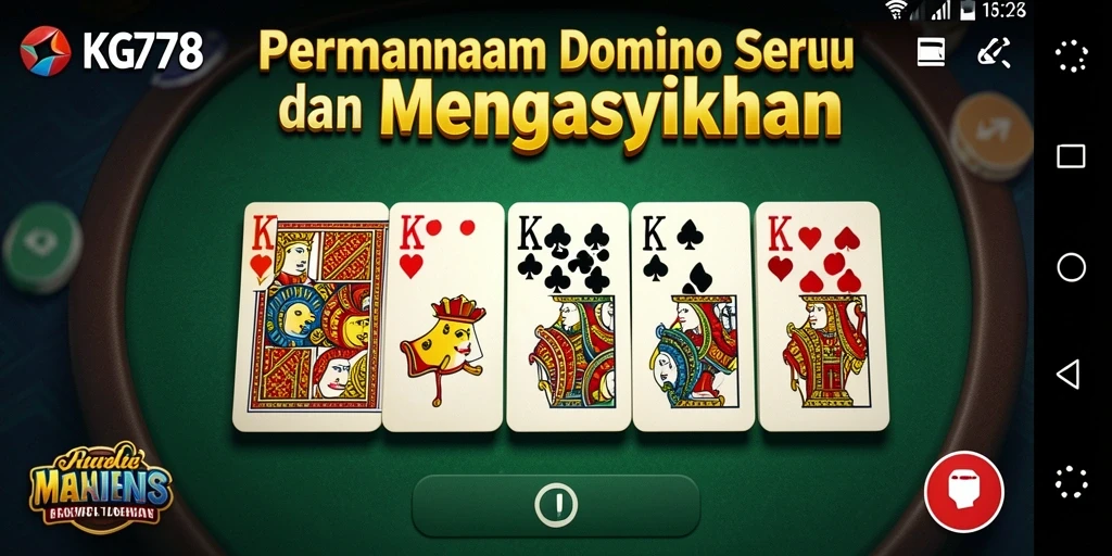Tampilan gameplay Domino yang seru dan menegangkan.