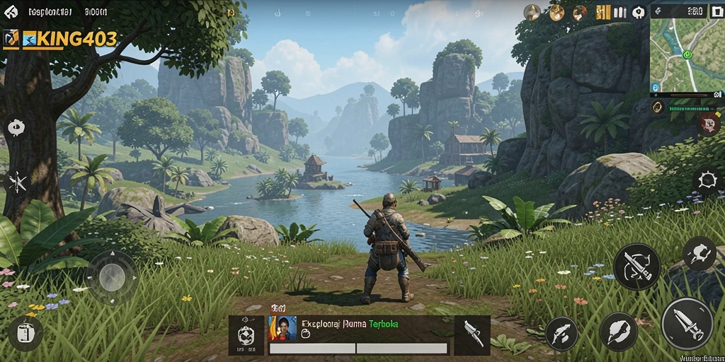 Tampilan gameplay KING403 yang menakjubkan di dunia terbuka.