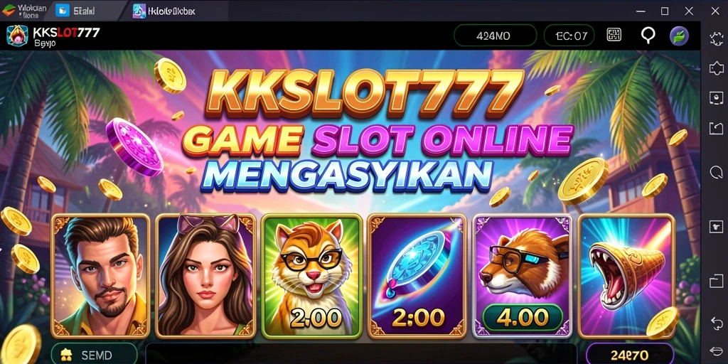 Gameplay KKSLOT777 dengan mesin slot menarik dan grafis yang menawan.
