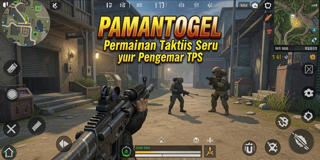 Screenshot gameplay PAMANTOGEL yang menampilkan aksi seru dalam pertempuran TPS.