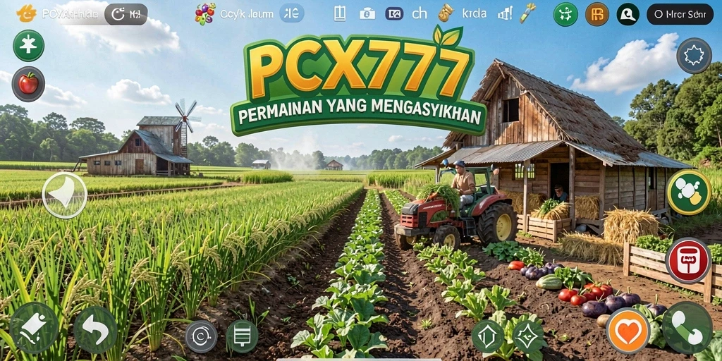 Gameplay PCX777 yang seru dalam dunia pertanian.