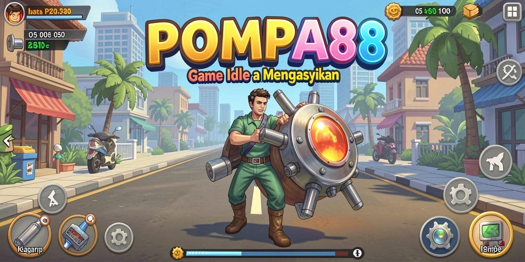 Tampilan menarik dari gameplay POMPA88 dengan elemen Idle yang adiktif.