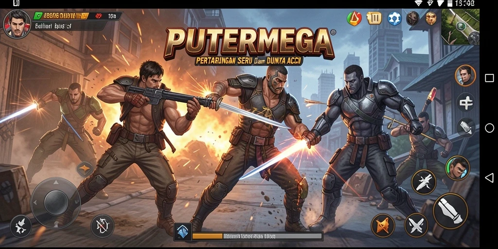 Tampilan gameplay seru di PUTERMEGA dengan aksi yang mendebarkan.