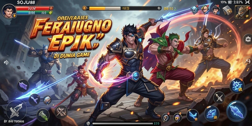Gameplay seru dengan pertarungan mendebarkan di SOJU88.