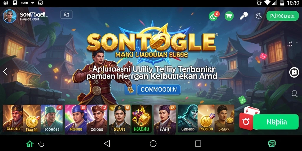 Tampilan utama aplikasi SONTOGEL dengan antarmuka intuitif.