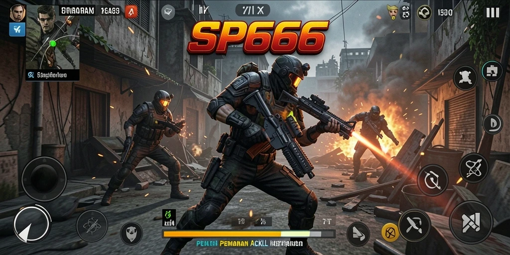 Tampilan gameplay seru di SP666 dengan aksi menegangkan dan grafis indah.
