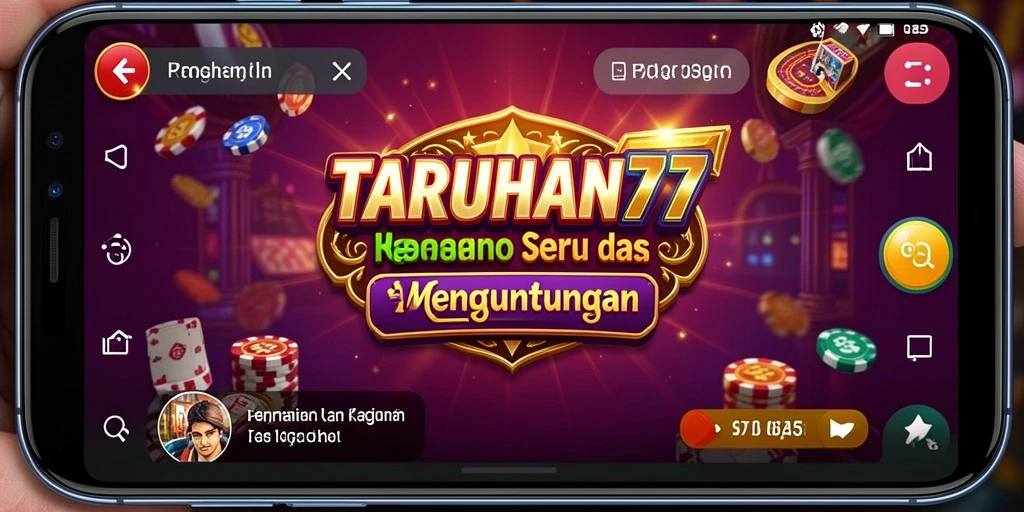 Screenshot gameplay TARUHAN77 yang seru dan mengasyikkan.