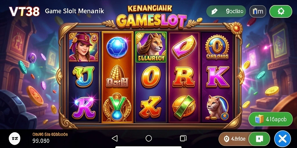 Tampilan utama gameplay VT38 menakjubkan dengan efek visual yang luar biasa.